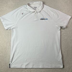 Rhone Shirt Mens XL White Golf Polo‎ Delta Pique Performance